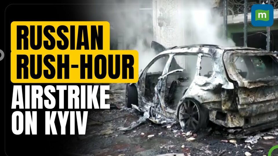 Russia strikes Kyiv with ballistic missiles during rush hour – video
