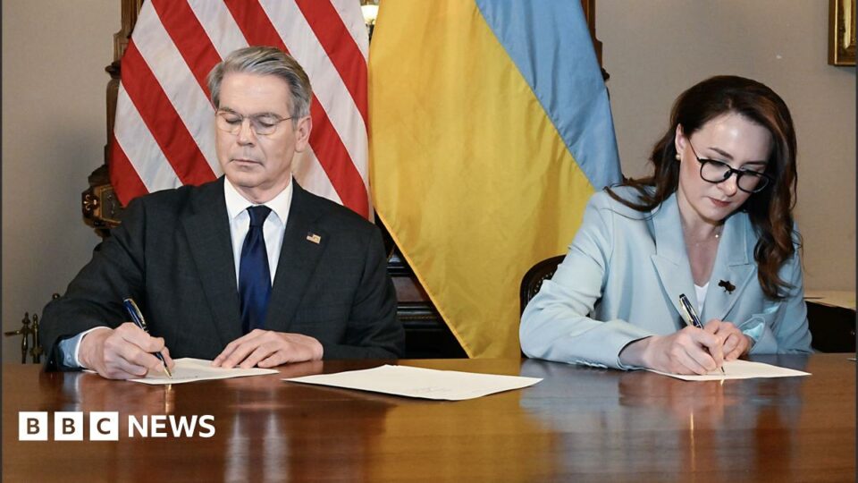 Ukraine war live: ‘historic’ minerals deal signals long-term commitment to a free Ukraine, US says